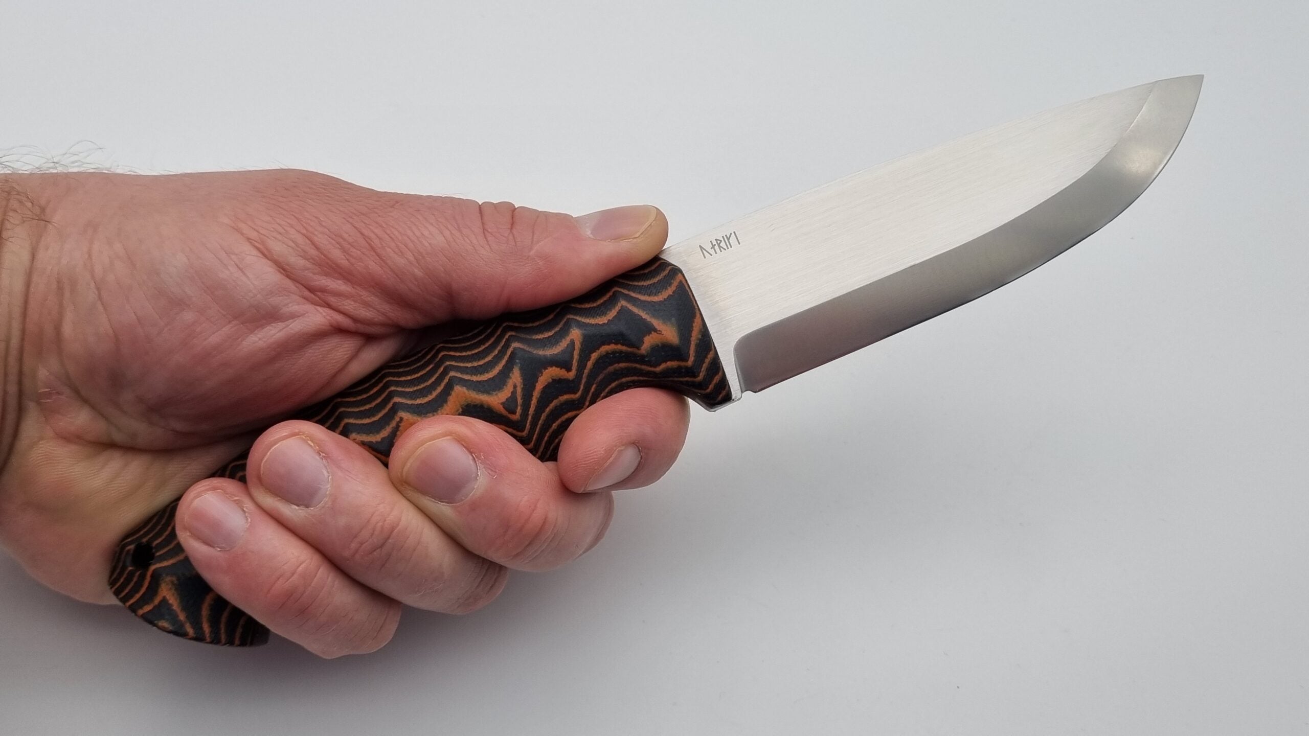 Waräger JARS Bushcraft Survival Jagd Outdoor Messer Orange/Black Micarta Kydex