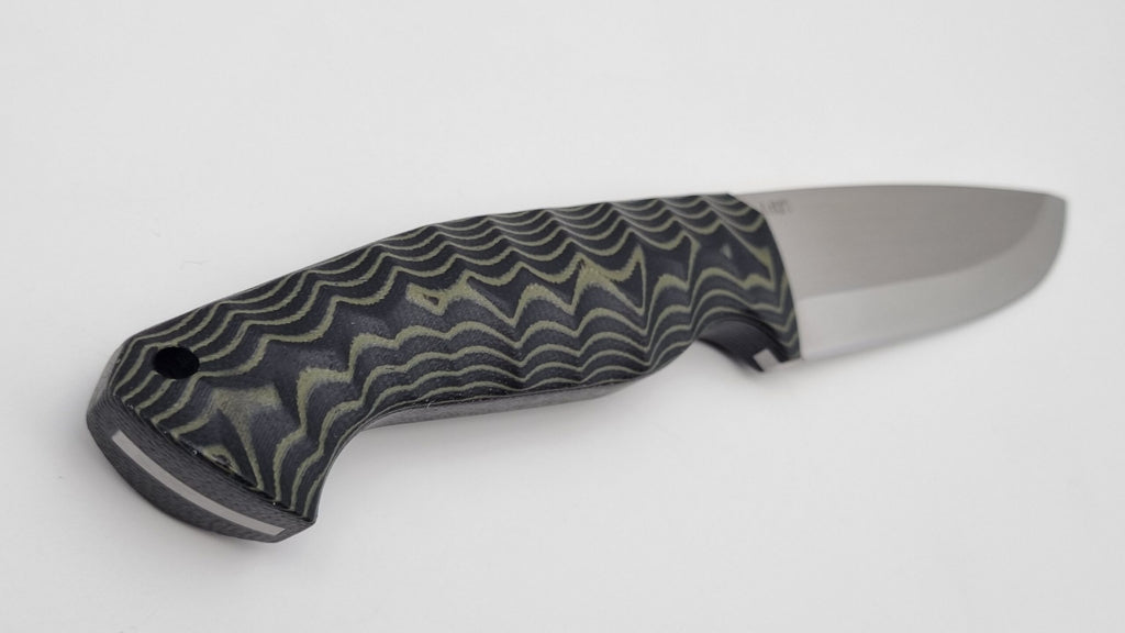 Waräger JARS Bushcraft Survival Jagd Outdoor Messer Green/Black Micarta Kydex