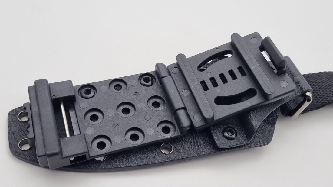 Leopard Kydex Messerscheide mit Tek Lok und Dangler-Adapter