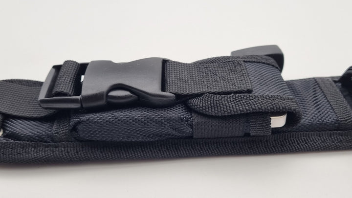 Taktische Cordura Messerscheide für Krait und Crotalus mit Feuerstahl und Keramikstein