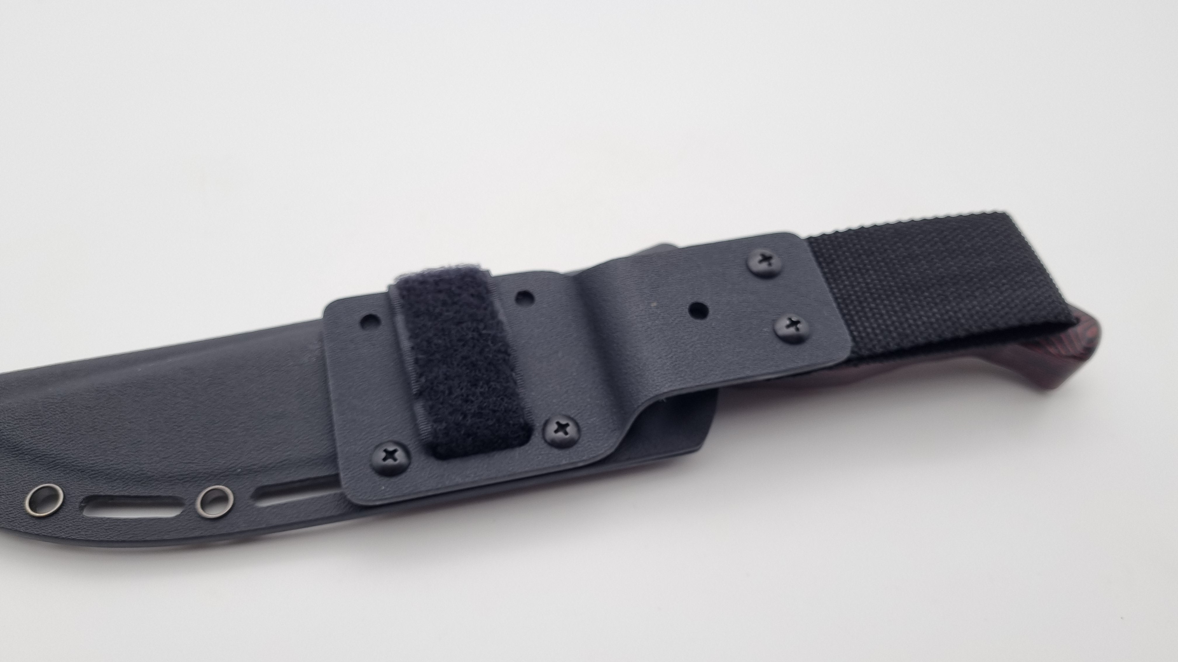 Universal Kydex Dangler-Adapter mit Cordura Gurtring und Klettstreifen Größe L