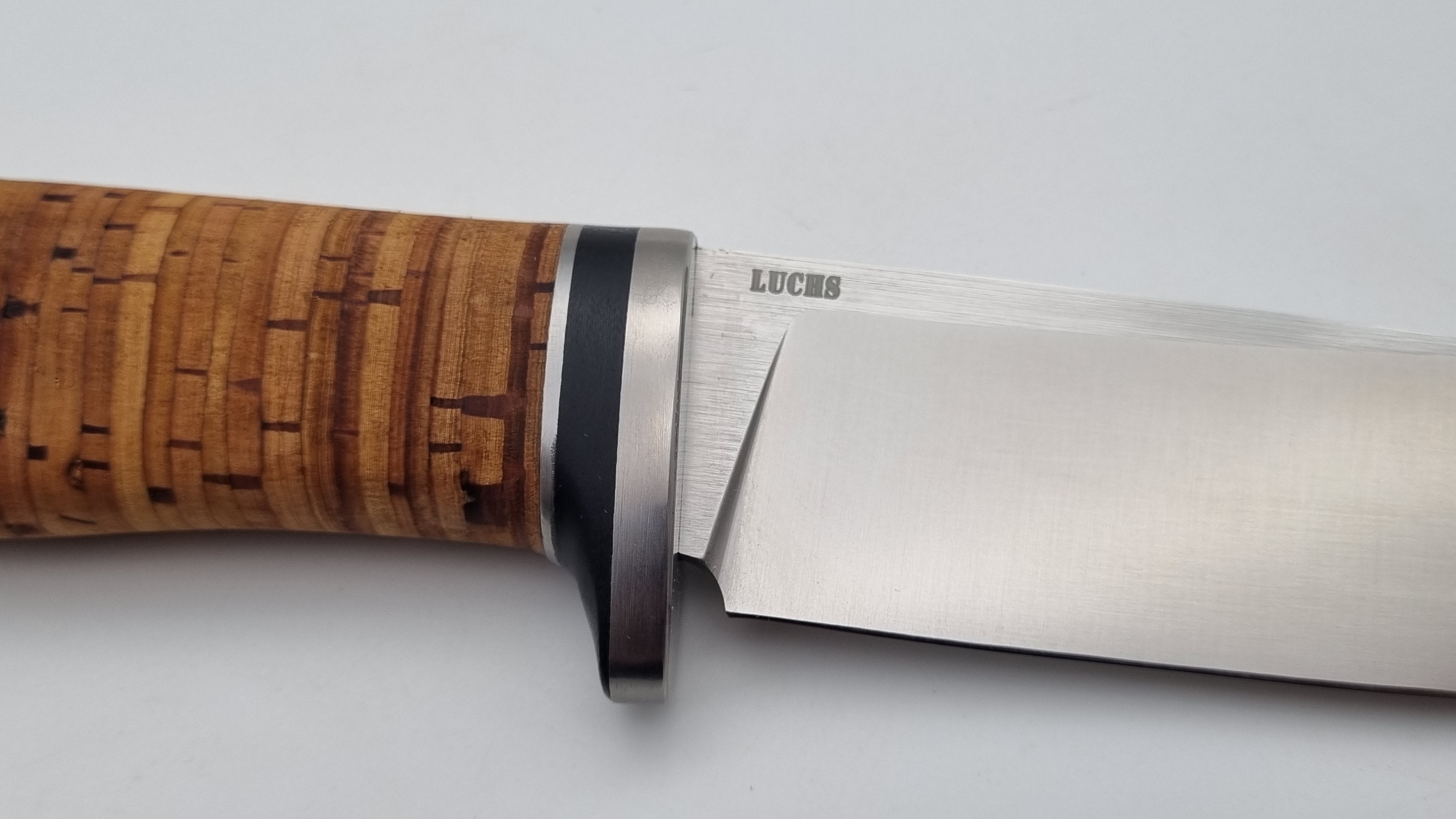 Luchs JARS Messer Birkenrinde / Titan Griff Jagd Outdoor Messer    "Black"