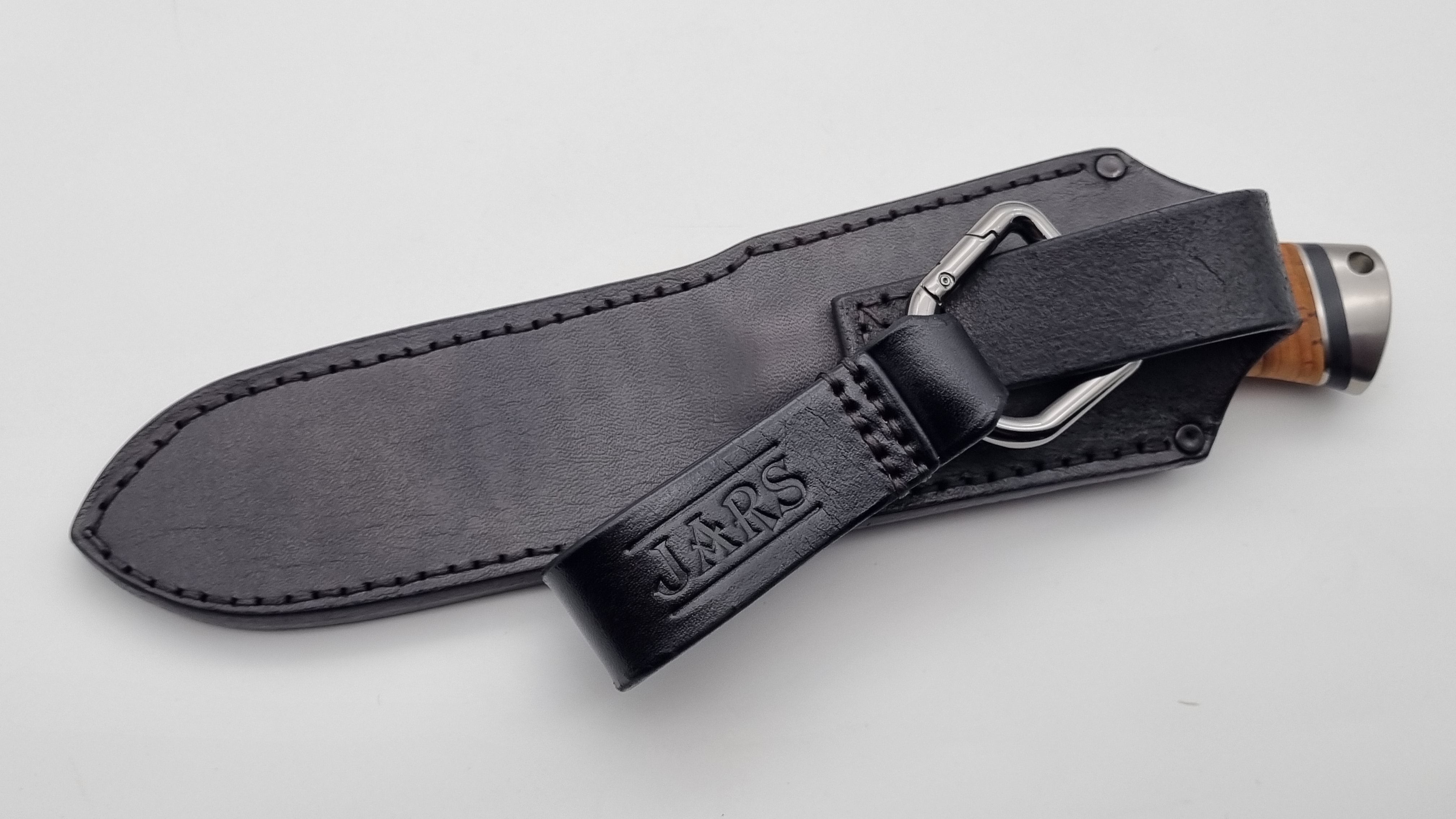 Luchs JARS Messer Birkenrinde / Titan Griff Jagd Outdoor Messer    "Black"