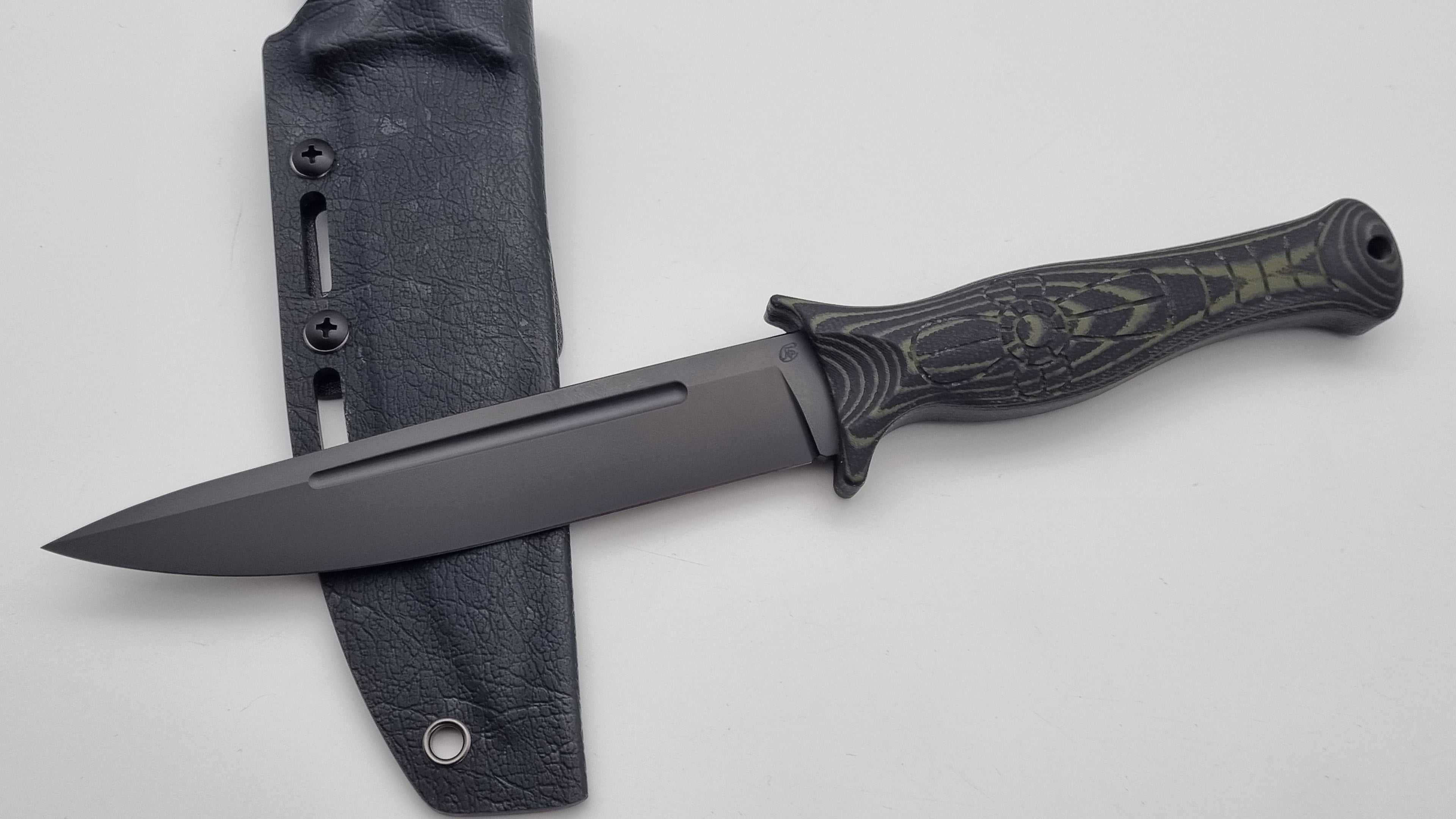 Sarmat JARS Messer | Micarta-Griff | DLC Beschichtung | Tactical Knife Jagd Outdoor Messer