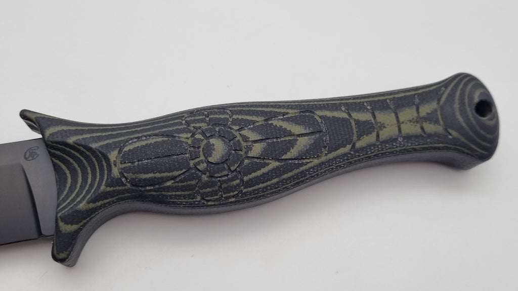 Sarmat JARS Messer | Micarta-Griff | DLC Beschichtung | Tactical Knife Jagd Outdoor Messer