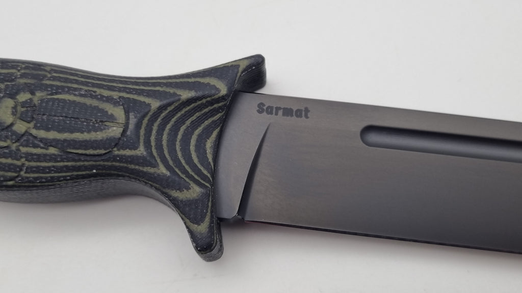 Sarmat JARS Messer | Micarta-Griff | DLC Beschichtung | Tactical Knife Jagd Outdoor Messer