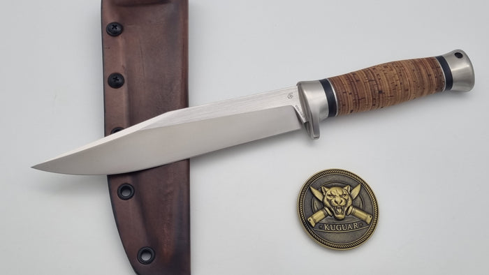 Kuguar JARS Ltd. Edition | Bowie Messer mit Birkenrinde & Titan | Jagd & Outdoor