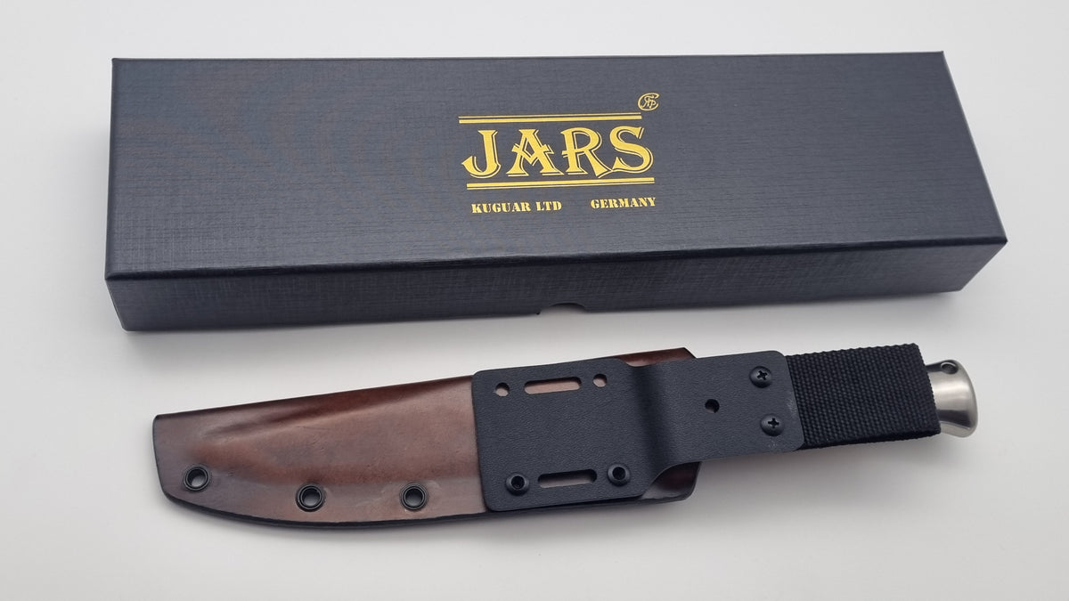 Kuguar JARS Ltd. Edition | Bowie Messer mit Birkenrinde & Titan | Jagd & Outdoor