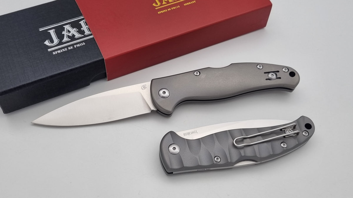 Sprinz SE JARS Titan Klappmesser "Spezial Edition" zwei Hand EDC PM115 Stahl