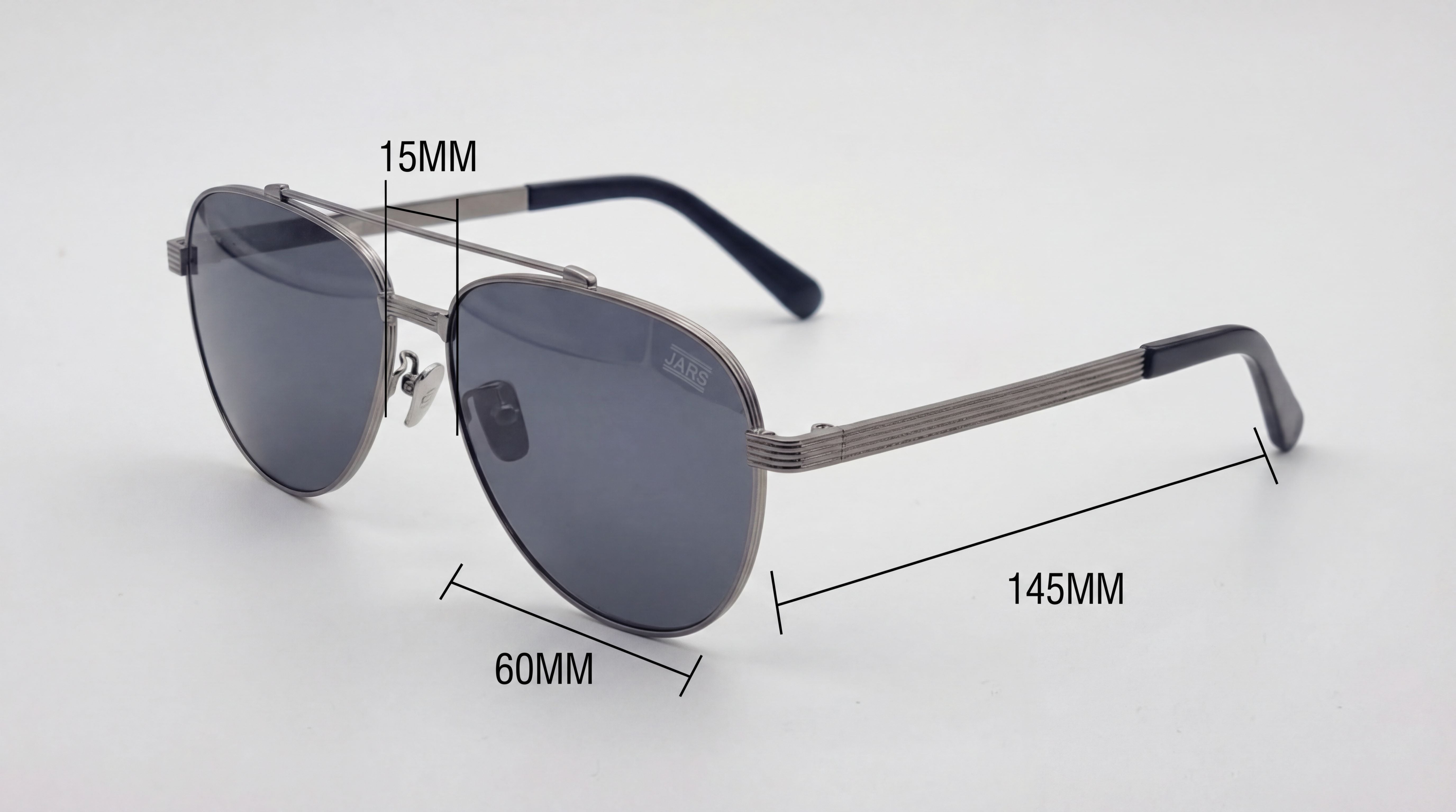 JARS Pilot 2 Edelstahl Sonnenbrille