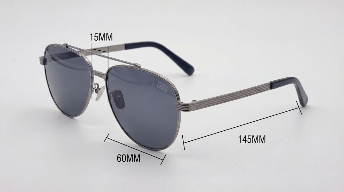 JARS Pilot 2 Edelstahl Sonnenbrille